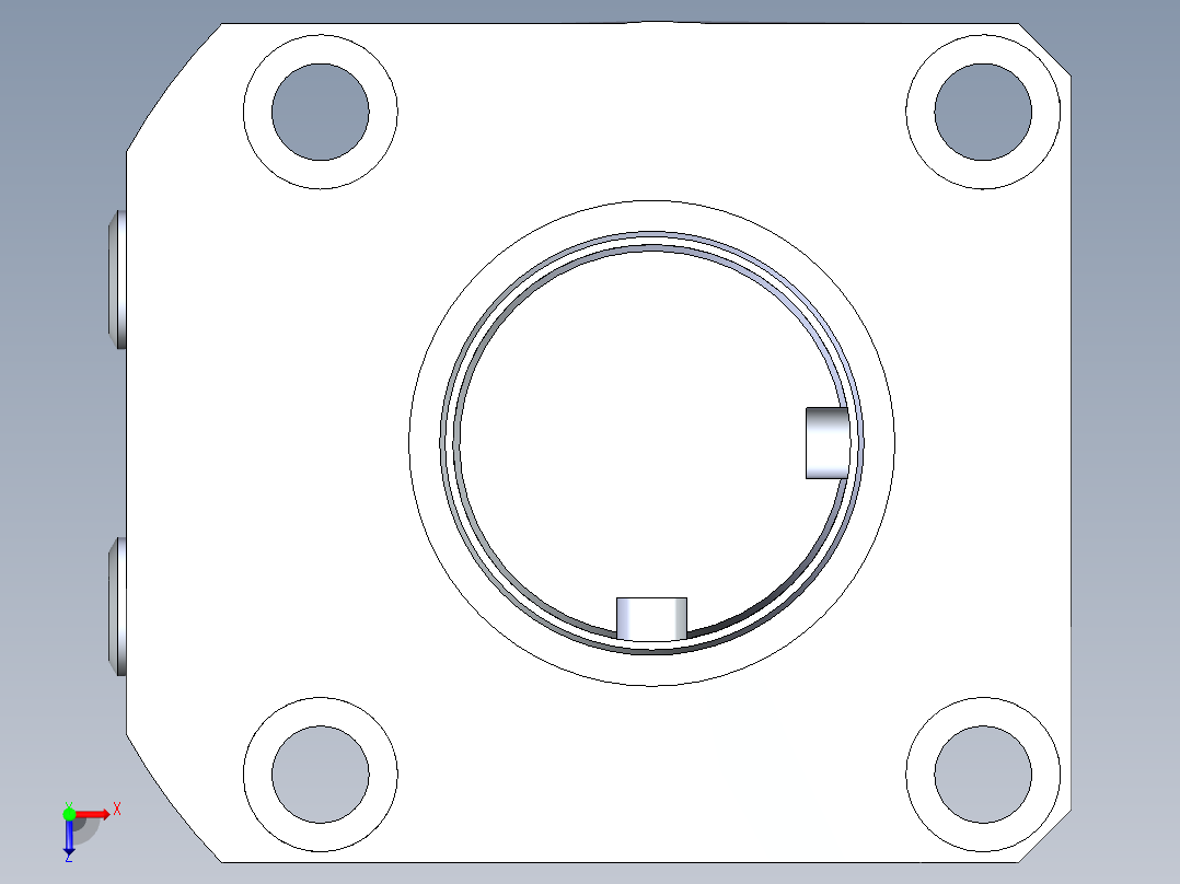 KOSMEKLHA0900-GL-F多系列多零件图纸模型俯视图