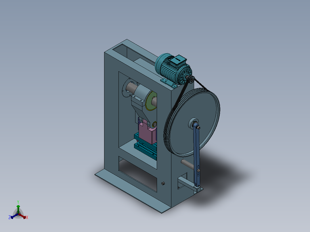 压力机正等轴测图