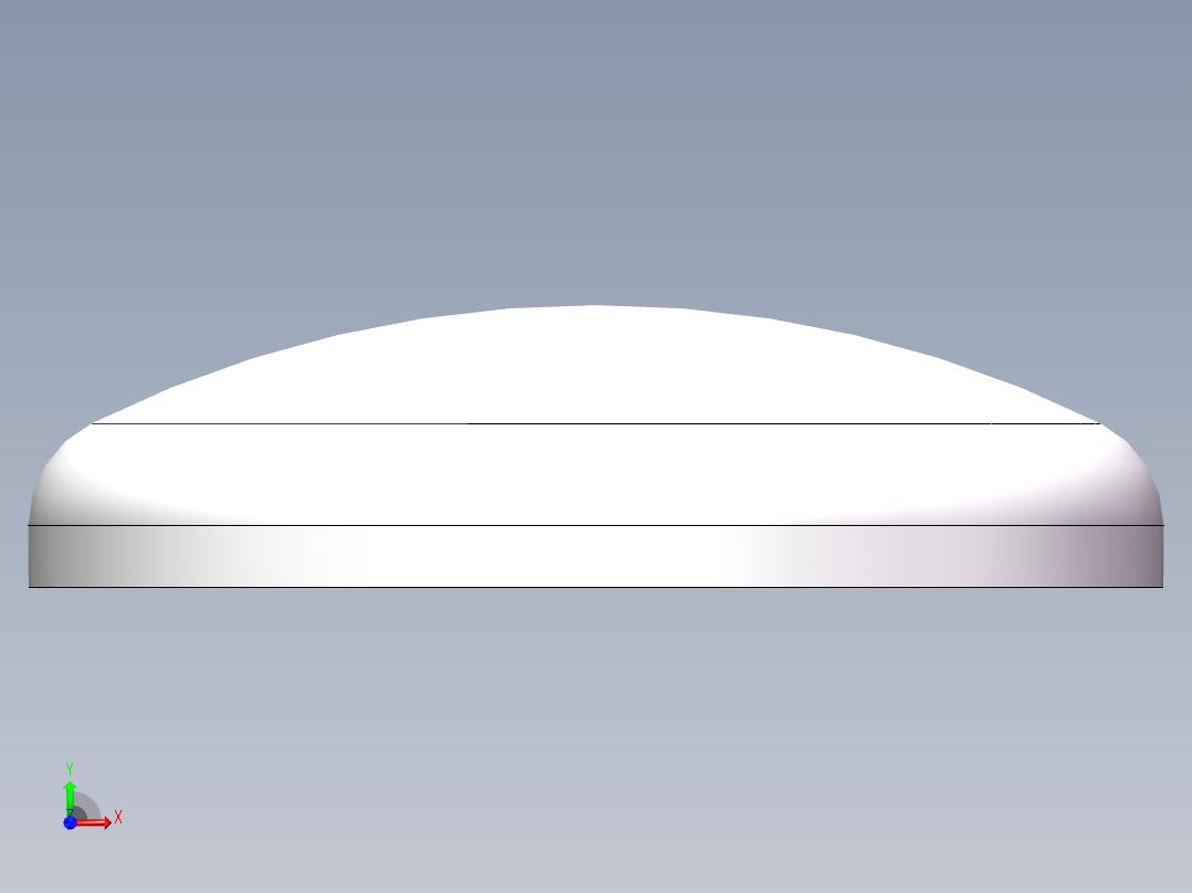 THB碟形封头DN450前视图