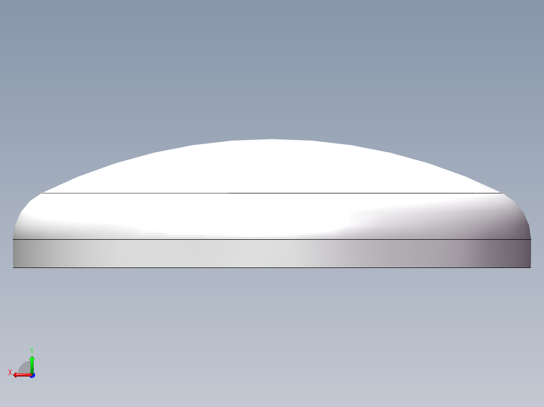 THB碟形封头DN450后视图