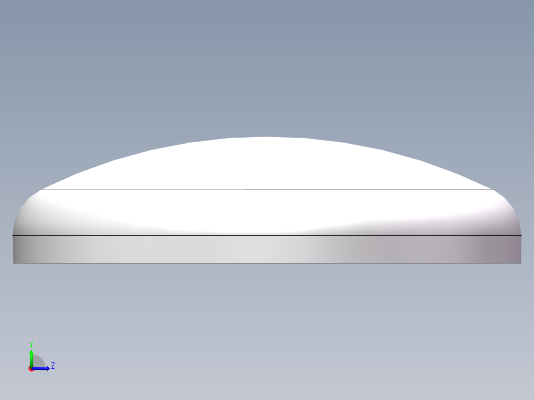 THB碟形封头DN450左视图