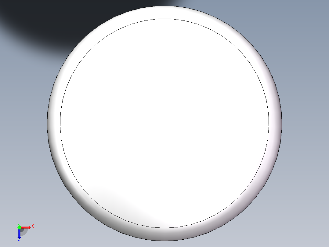 THB碟形封头DN450俯视图