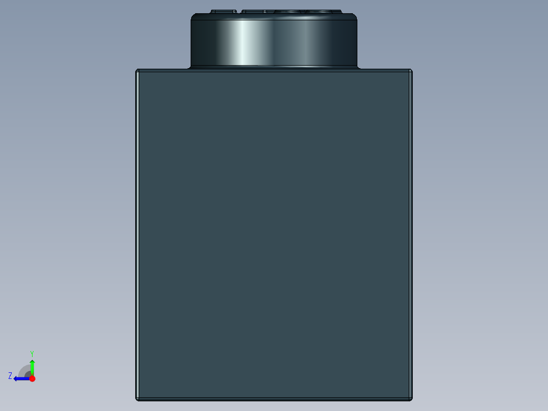 乐高套装 4421基本积木-362226 Black Brick 1 x 3.STEP右视图