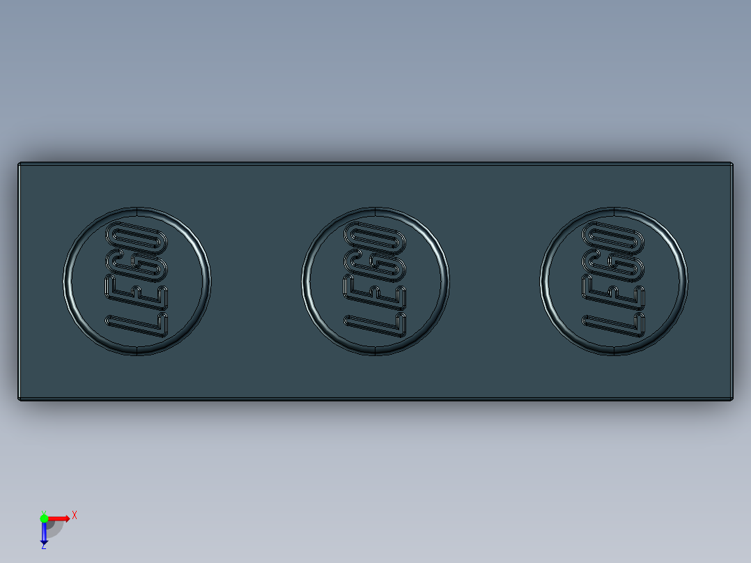 乐高套装 4421基本积木-362226 Black Brick 1 x 3.STEP俯视图