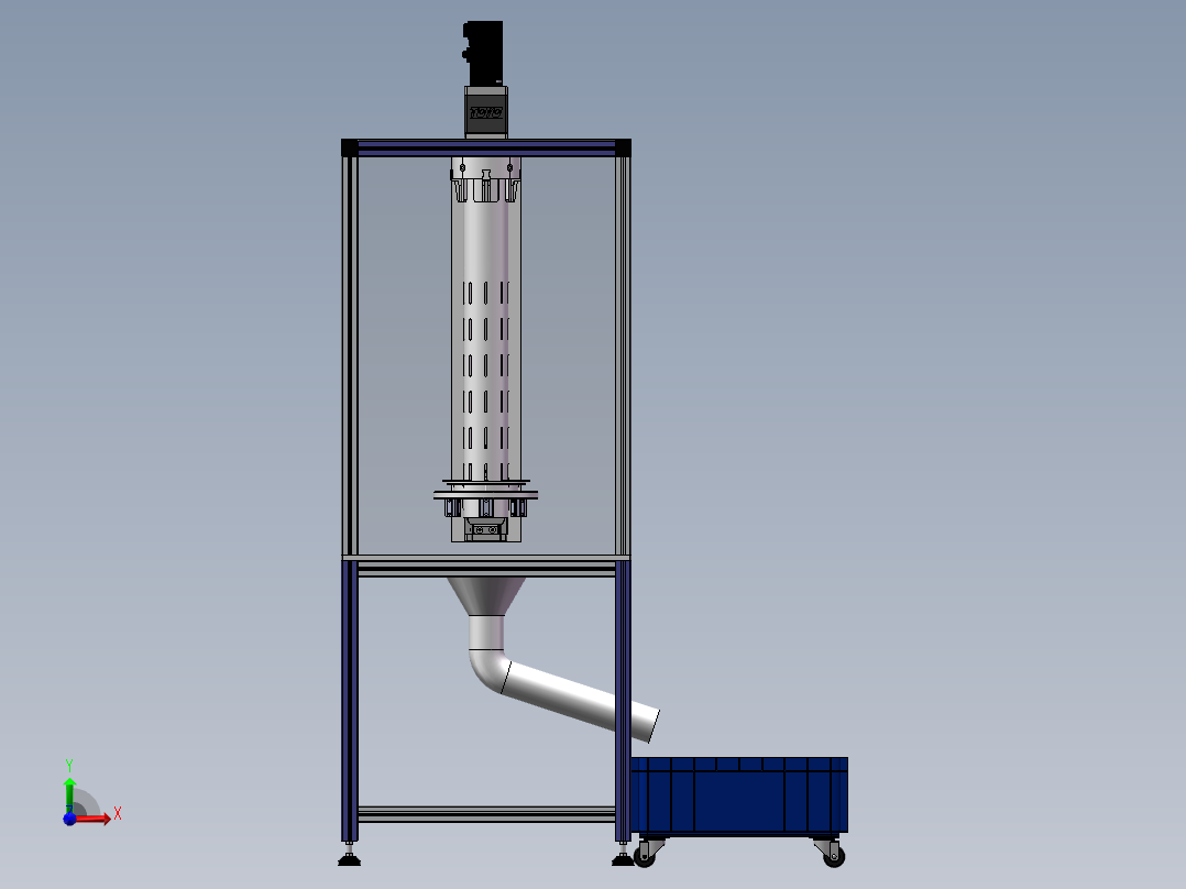 筛管除缝隙颗粒设备sw18前视图