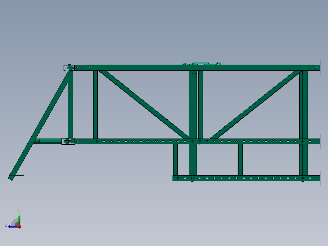 小型的简便吊具，含工程图纸右视图