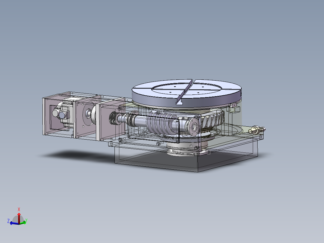 旋转台转台蜗轮蜗杆