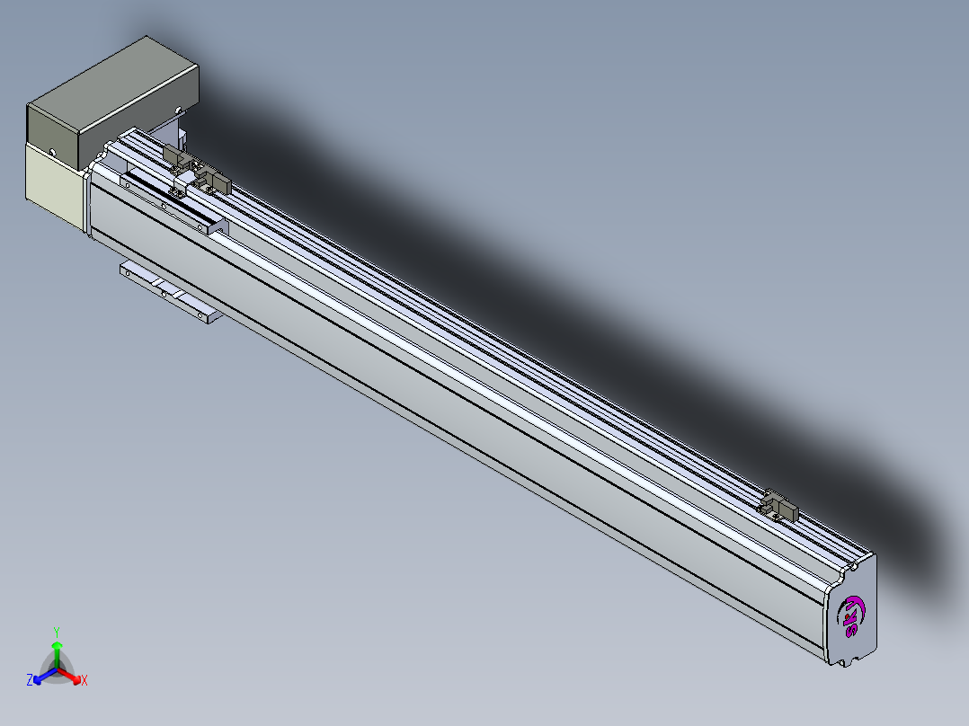 同步带滑台-半封闭B10H-L45-S700-RD-P40-D3