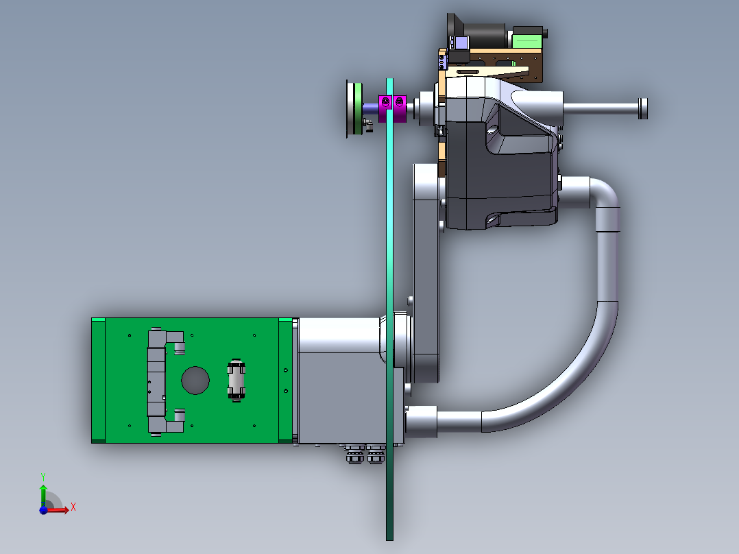 四轴机器人模组前视图