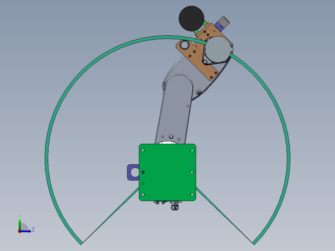 四轴机器人模组左视图