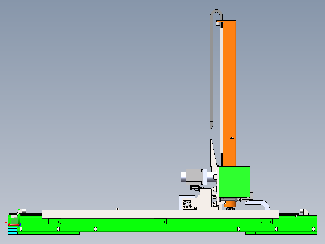 自动铺瓷砖机后视图