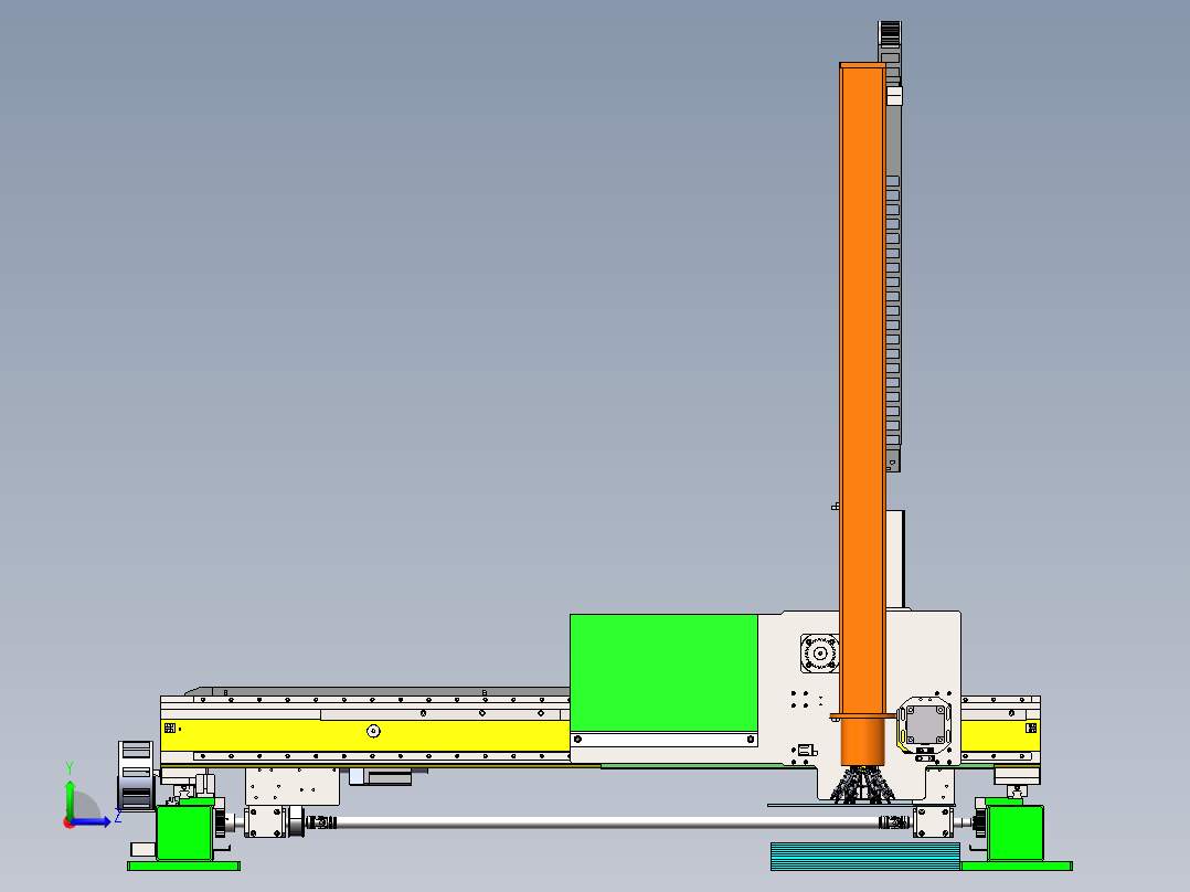 自动铺瓷砖机左视图