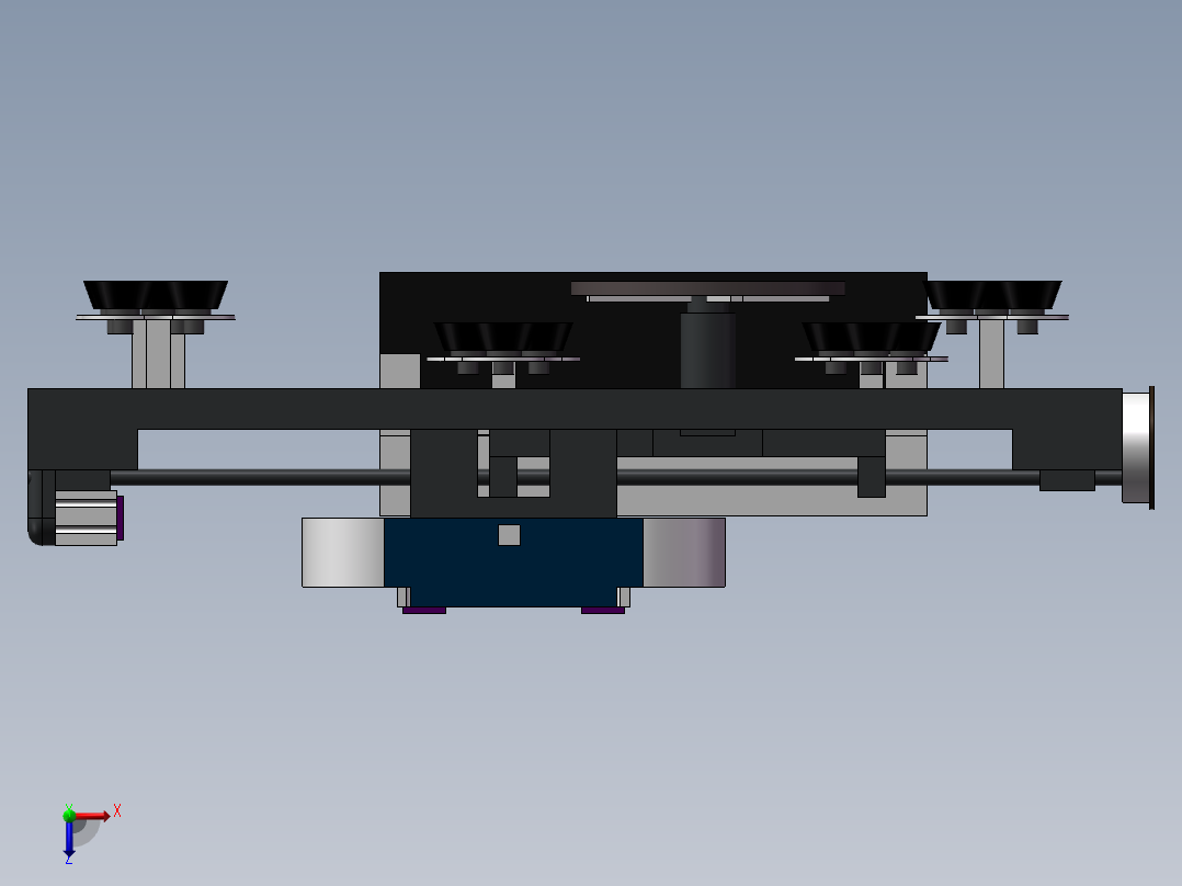 墙壁清洗机械人100俯视图