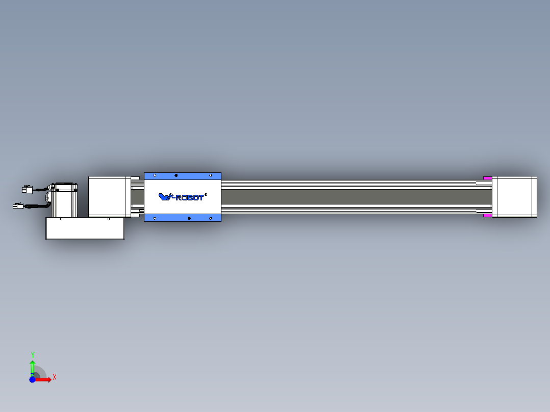 威洛博LB.GB同步带传动--欧规系列GB8-L96-S600-BL-P40前视图