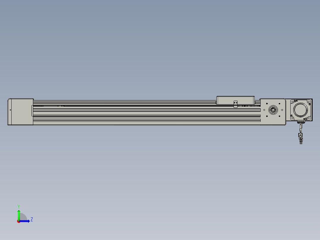 威洛博直线电机模组EB8-L100-S700-BL-P75-MS3左视图
