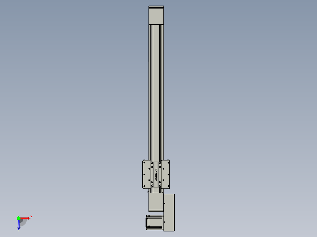威洛博直线电机模组EB8-L100-S700-BL-P75-MS3俯视图