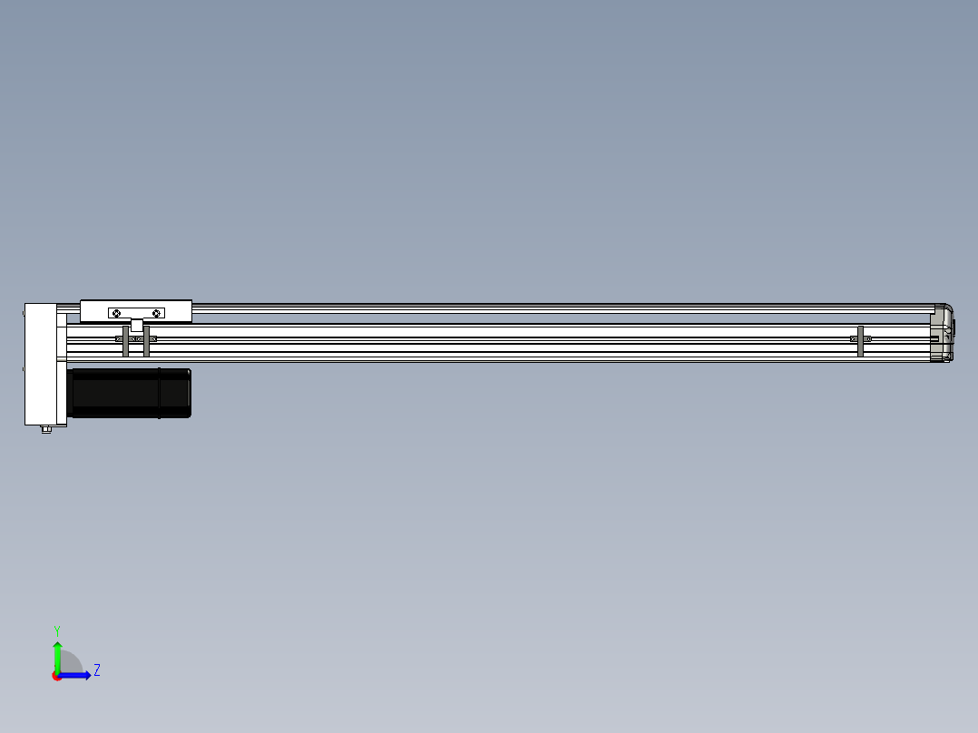 Toyo东佑达直线模组-ETH14-900-BM-400W+煞車左视图