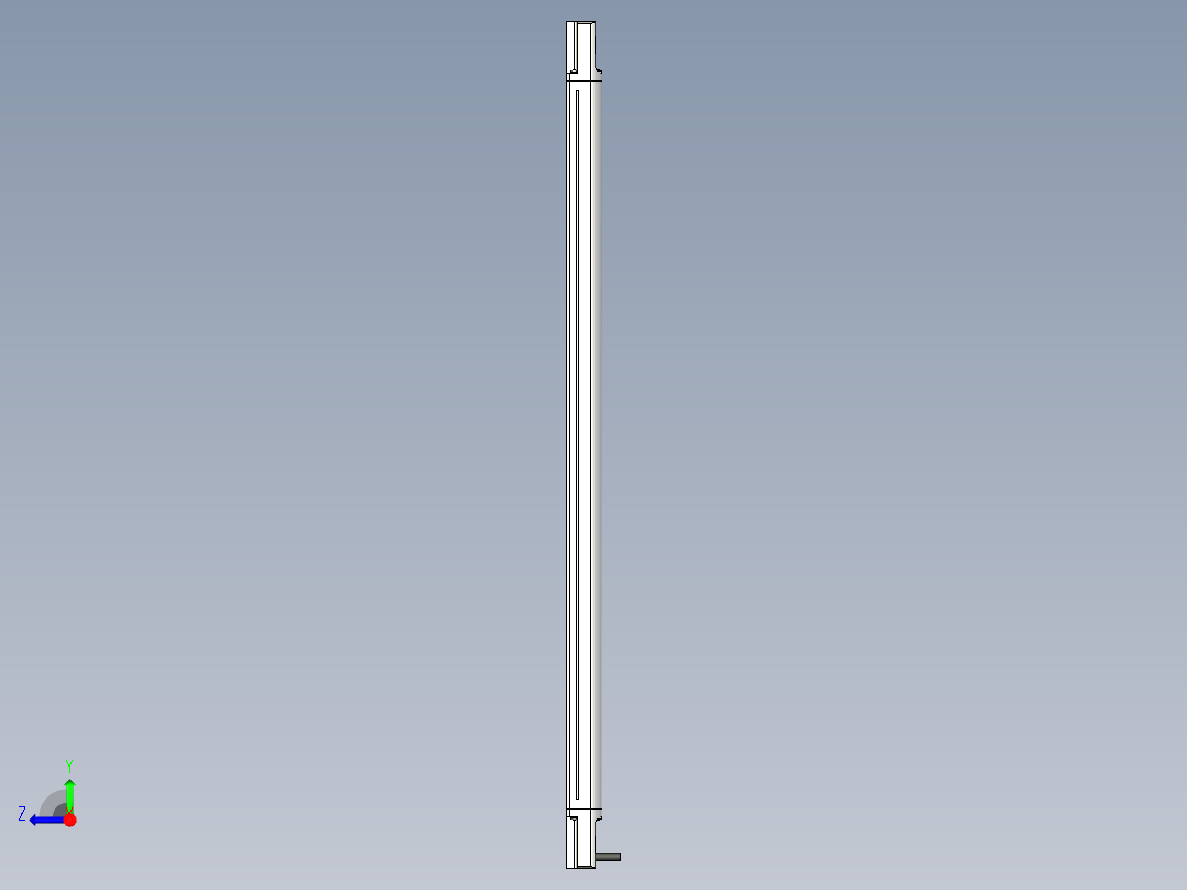 基恩士SL-V16L_R_kc图纸模型右视图