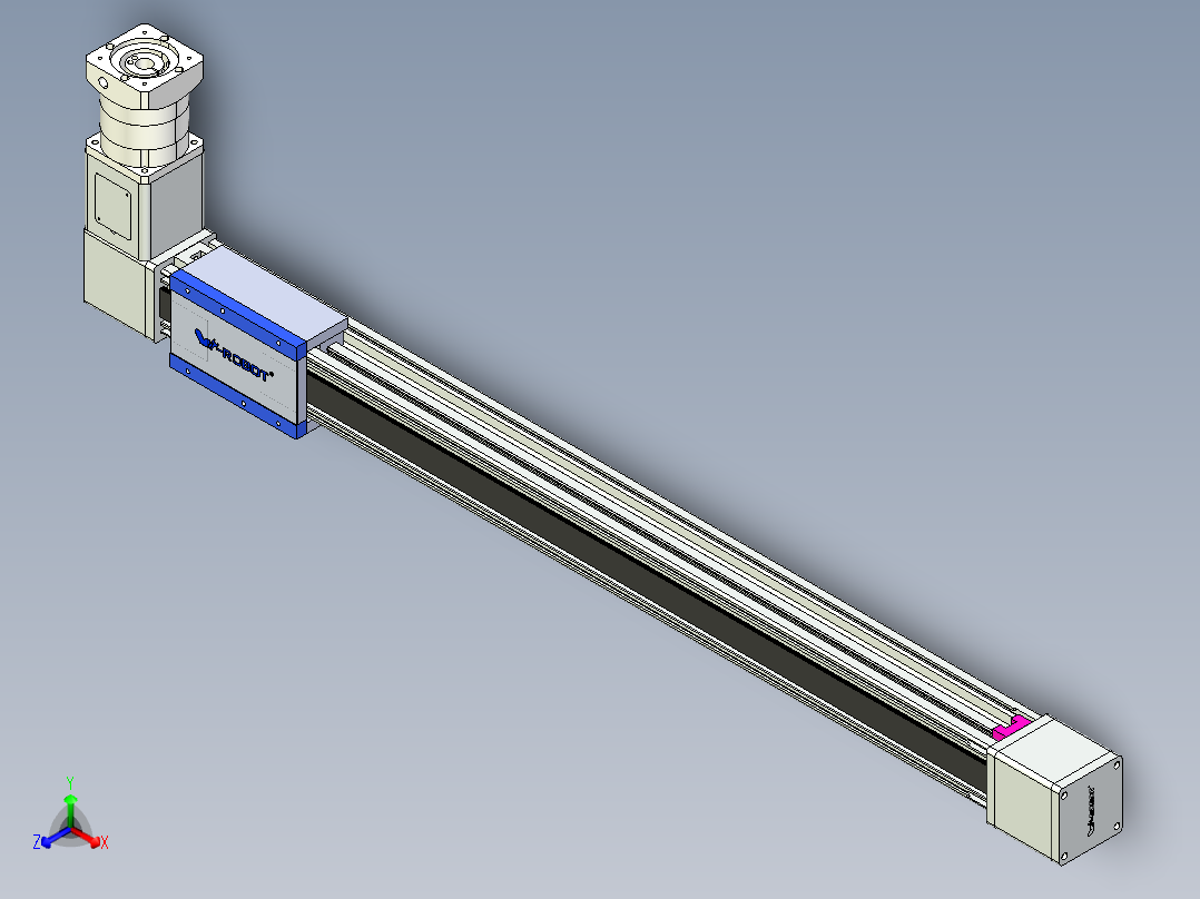 威洛博LB.GB同步带传动--欧规系列GB8-L192-S950-BR-P75-K正等轴测图