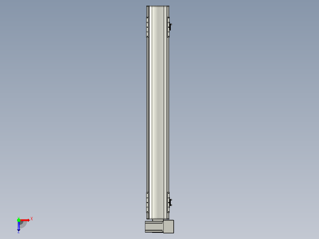 直线模组WG-LHB12-S900-RU设计图纸俯视图