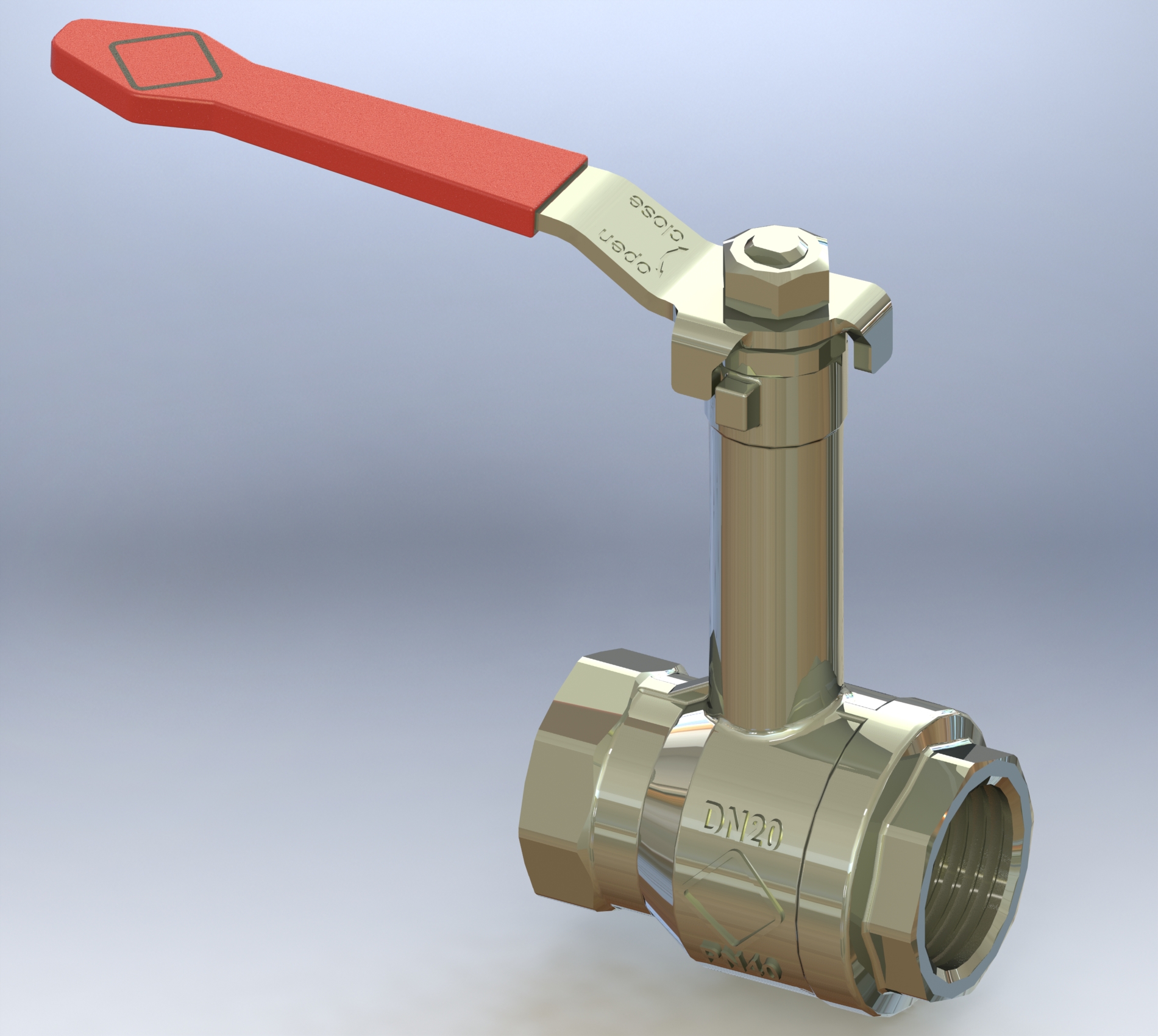 带加长杆的球阀