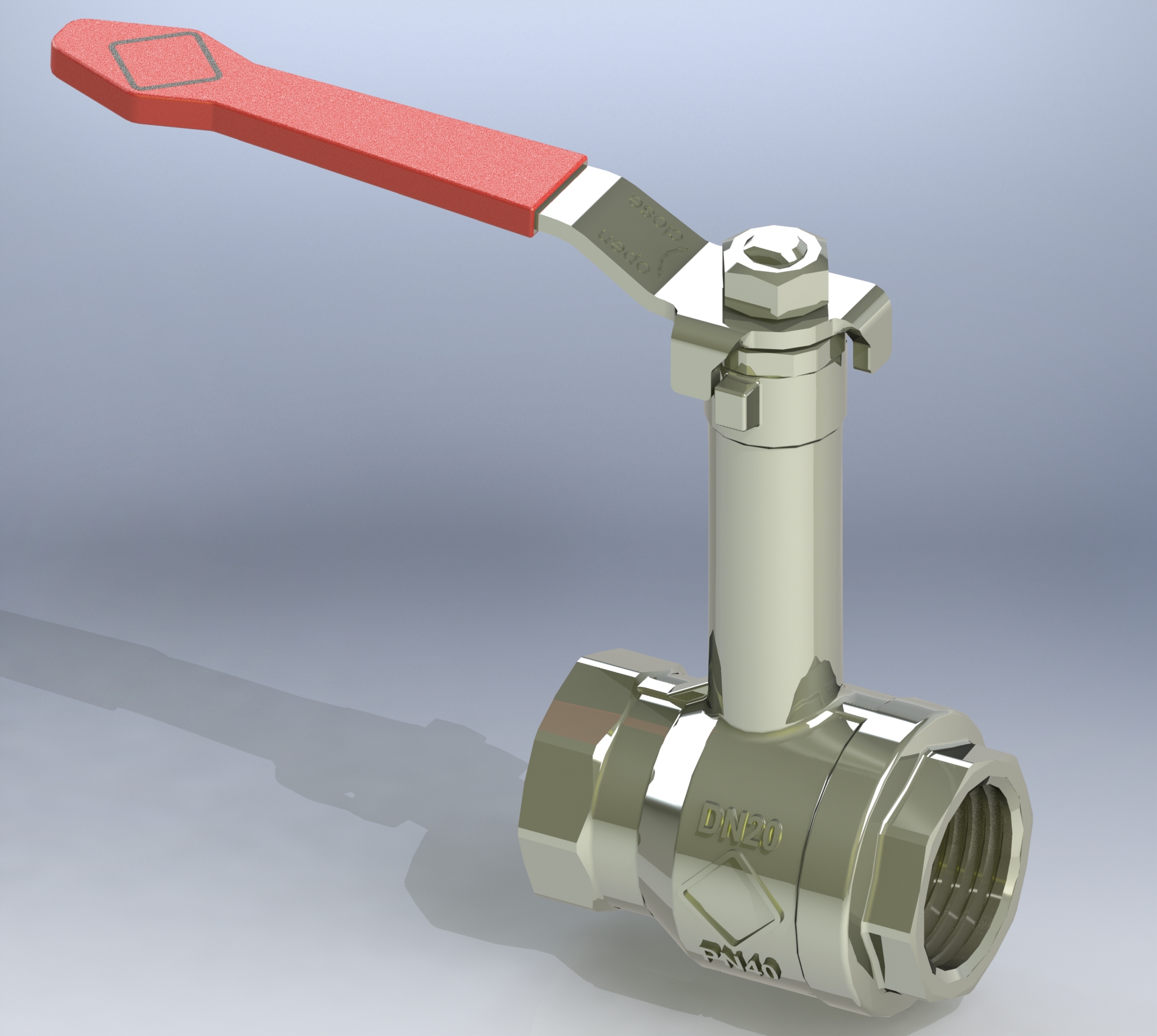 带加长杆的球阀