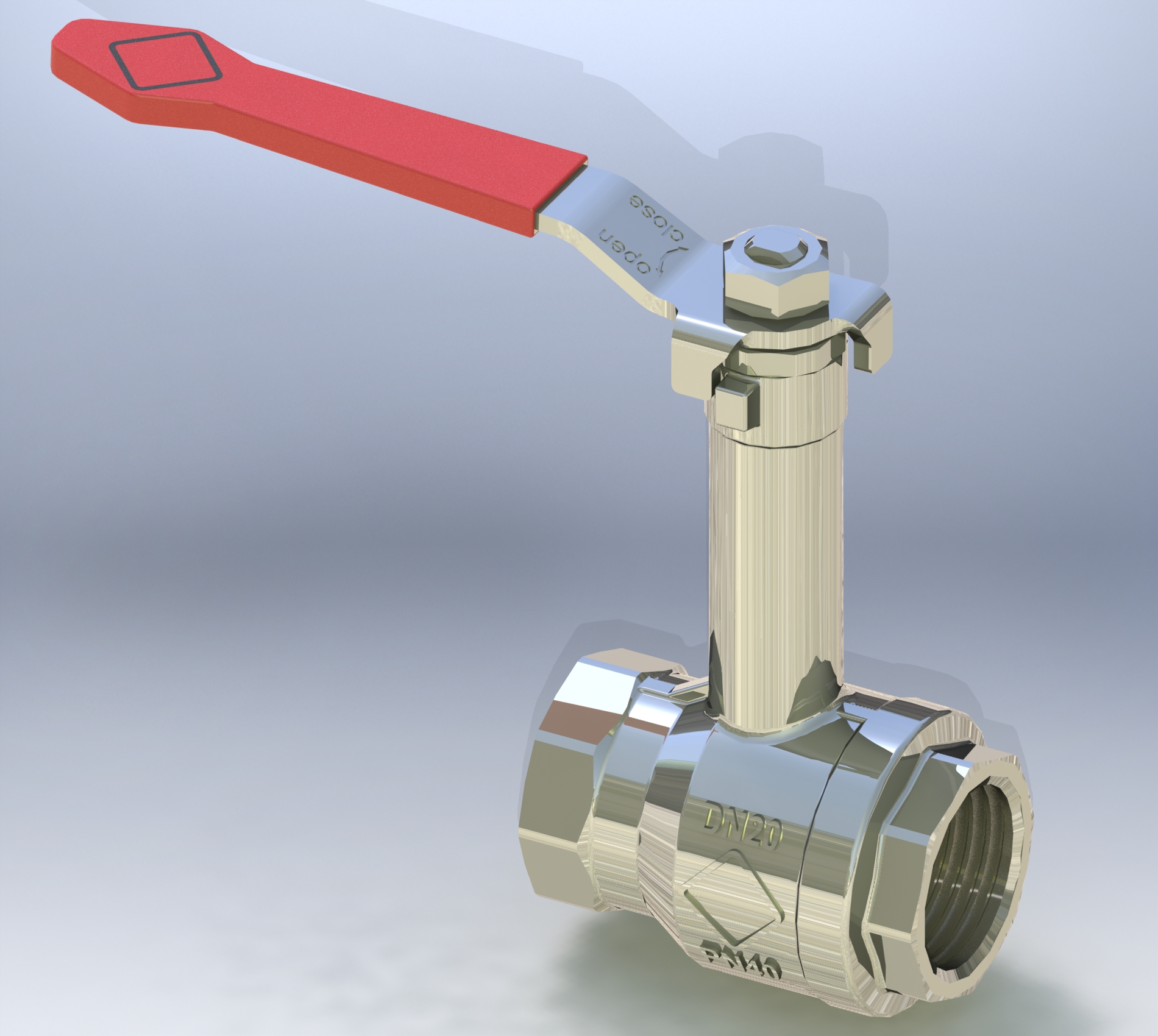 带加长杆的球阀