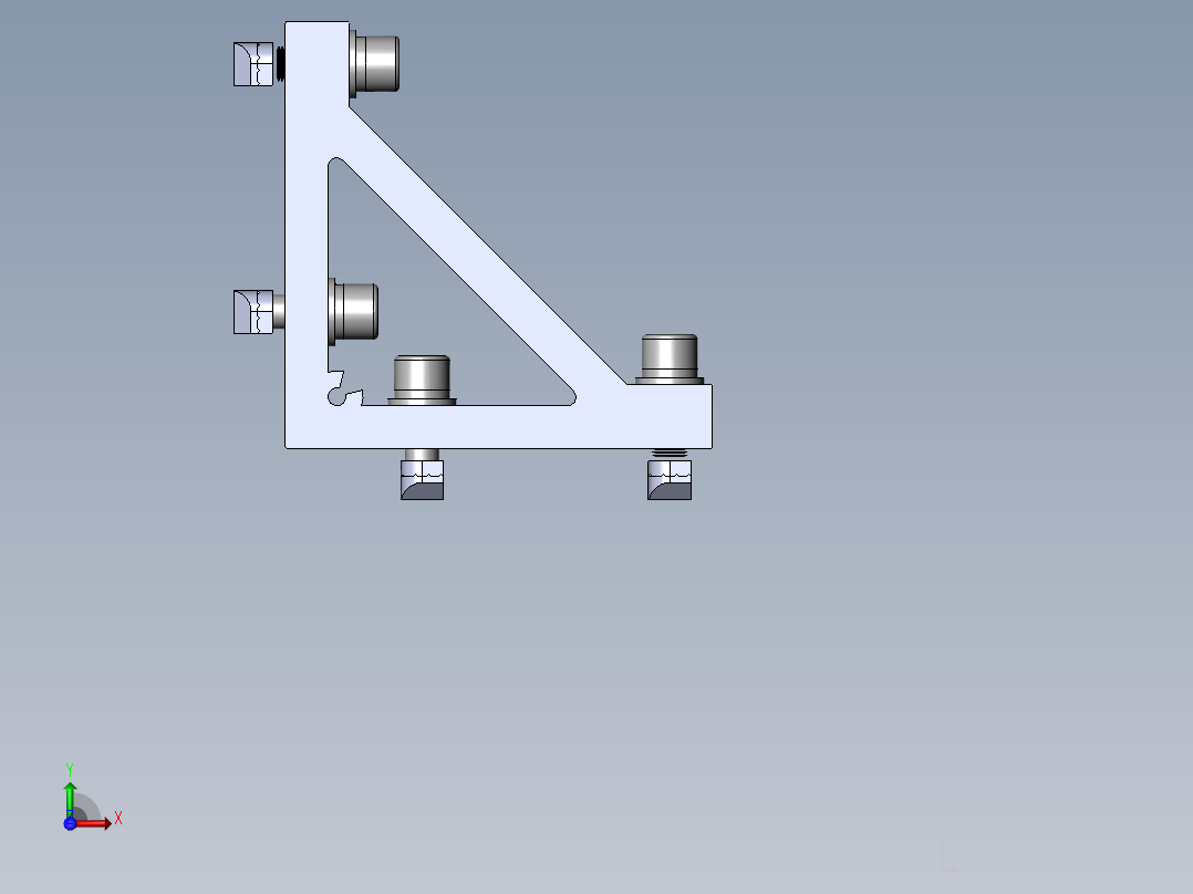 铝型材及其附件3.31.100.45.60.ST左视图