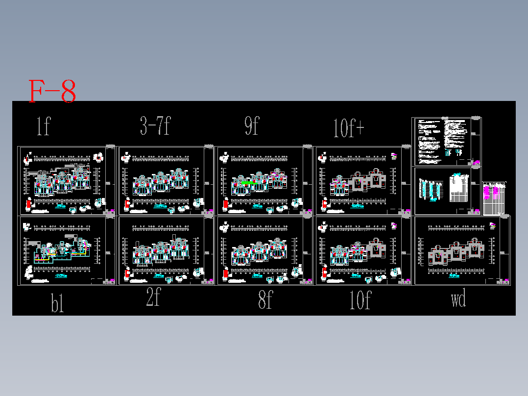 住宅楼采暖通风防排烟设计图