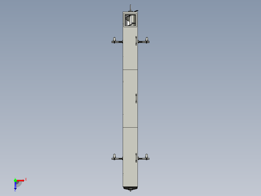 螺旋输送机俯视图