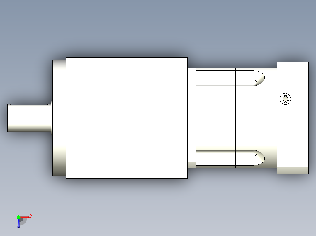 换向器PW140垂直输出 PGH115-L1 22-110-145-M8.stp俯视图