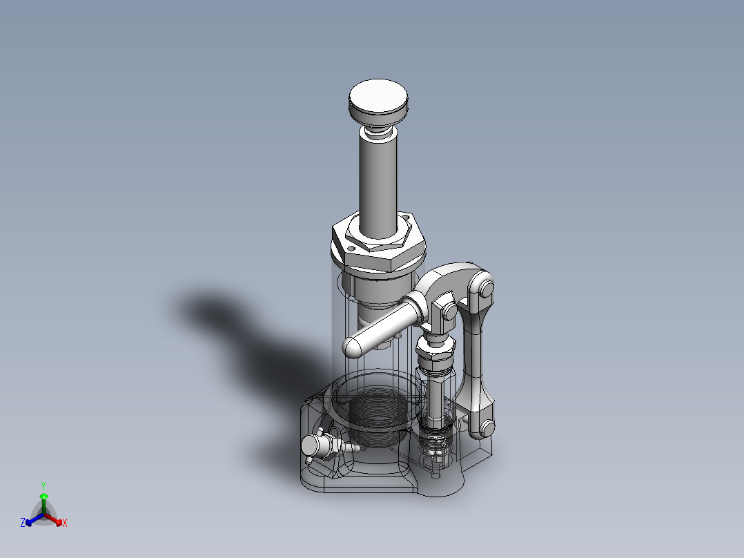 重载液压千斤顶SW+CAD 330+24.2.8+002正等轴测图