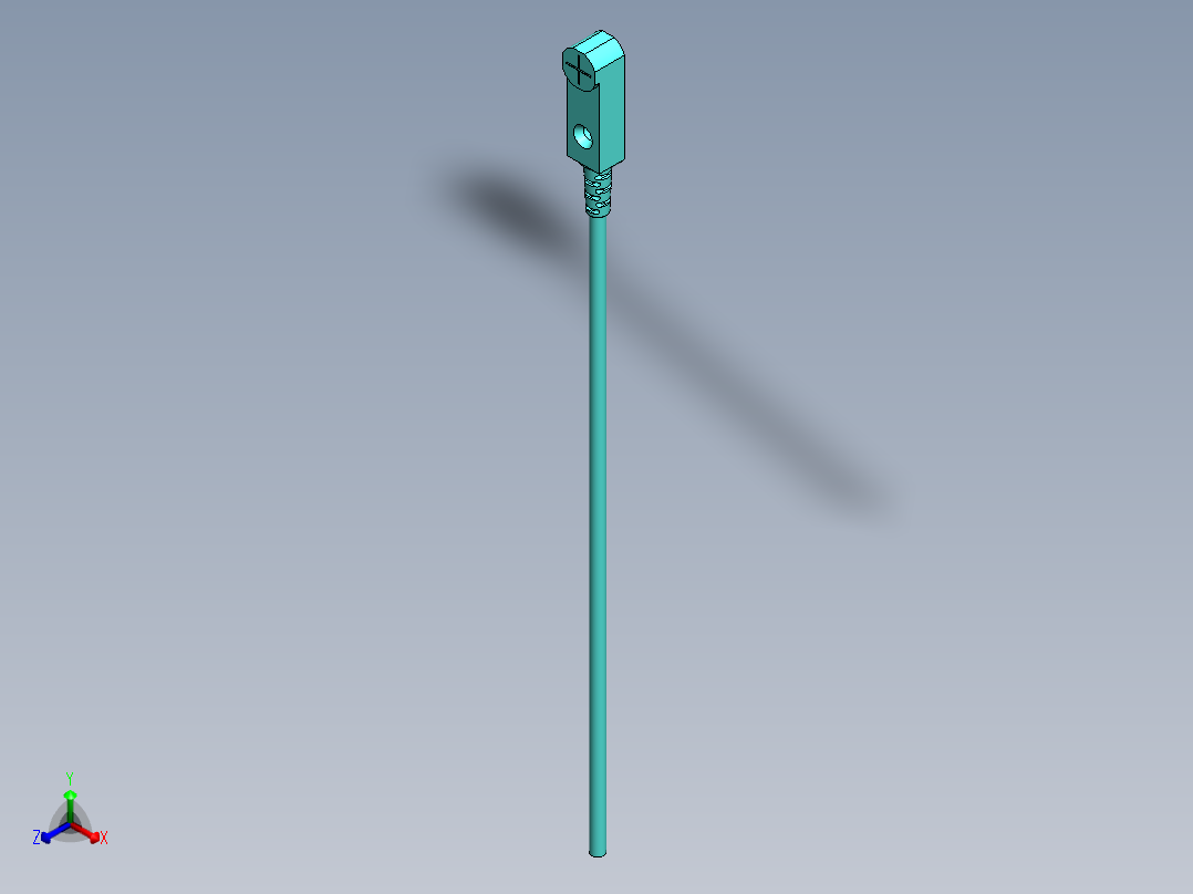 接近开关F3N-08DN02-N 电感式非屏蔽，上方感应，检测距离2mm正等轴测图