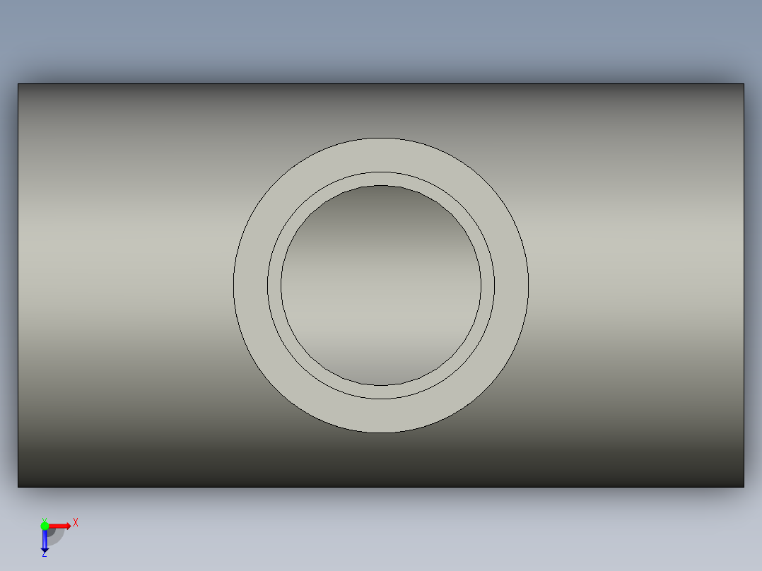 船舶管路系统SeaCor_Molded_ReducingTee_SxSxS_37J101211_1.5in x 1in俯视图