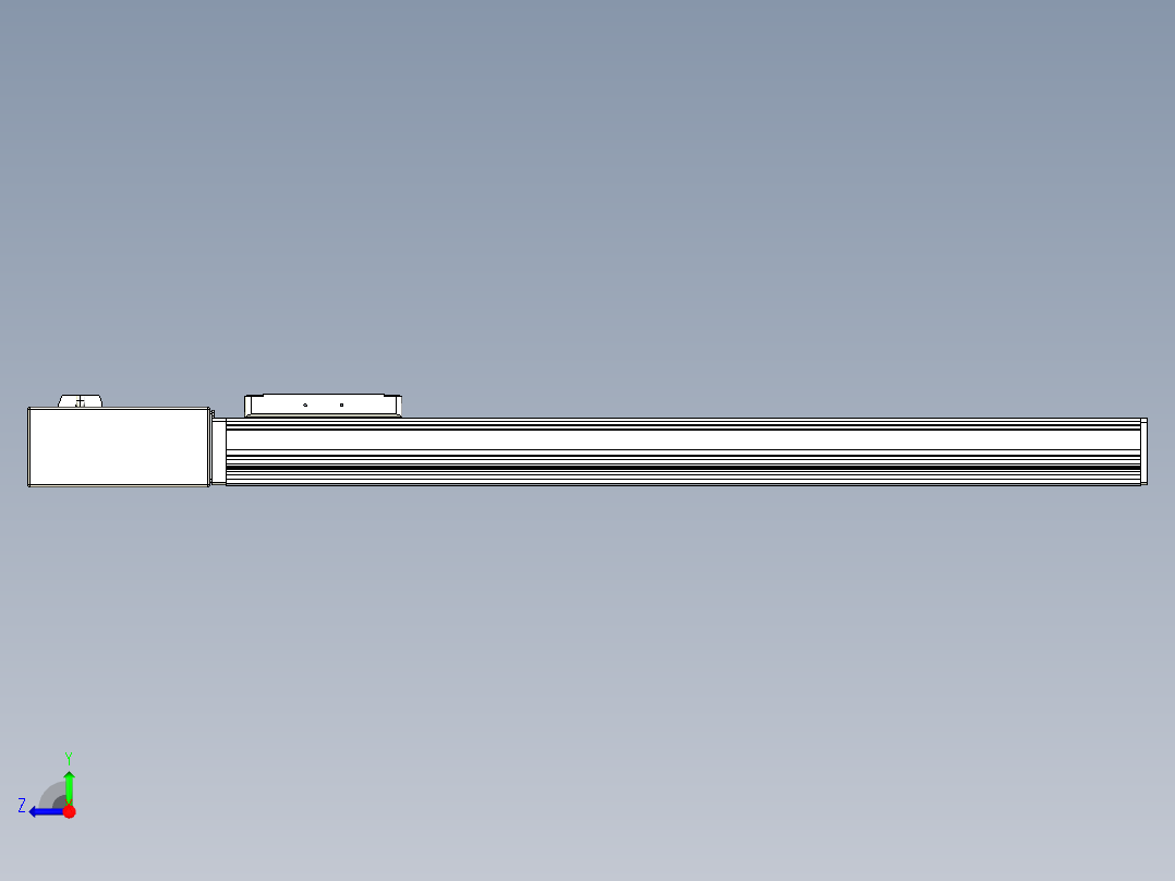 同步带全封闭直线模组TPA-HCB-105D-90-L550-MR-C-P20-N3右视图