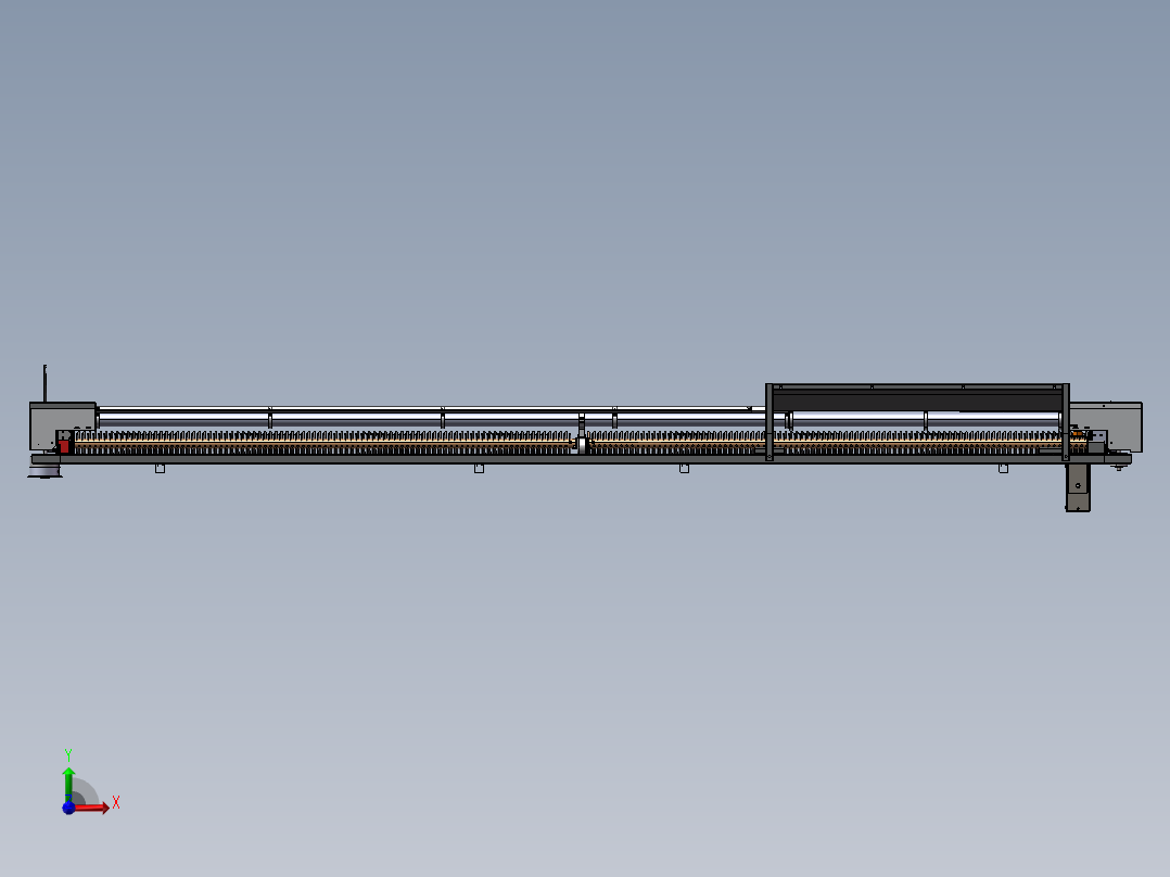 光伏板清洁机器人SW三维模型前视图