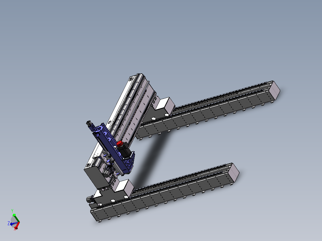QL4040龙门移动式数控平面钻床（sw20可编辑+工程图）