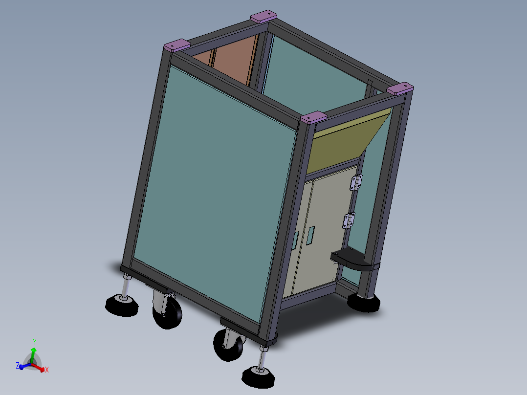 物料<span style='color: red'>架</span><span style='color: red'>3D</span><span style='color: red'>模型</span>