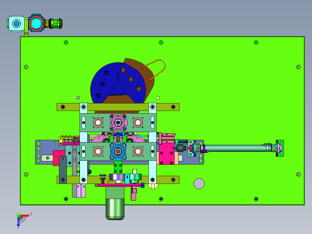 落地转盘式超声波口罩点焊机俯视图