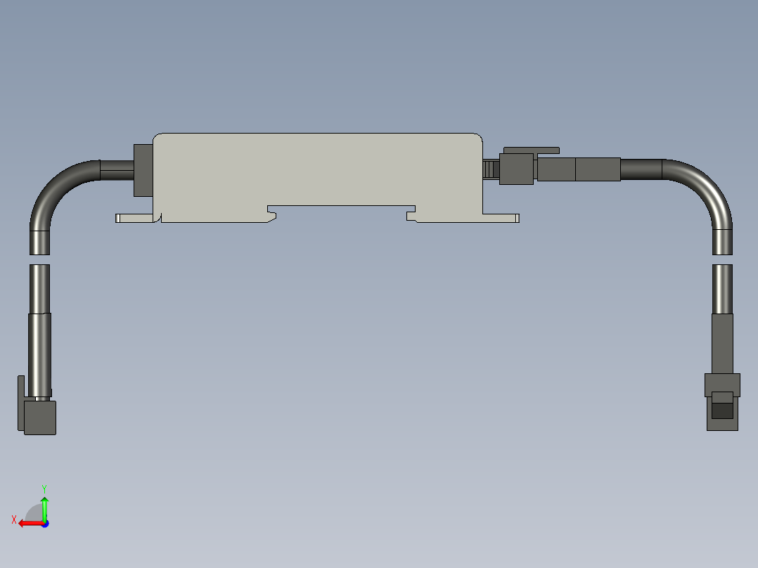 基恩士CA-DPU2_kc图纸模型后视图