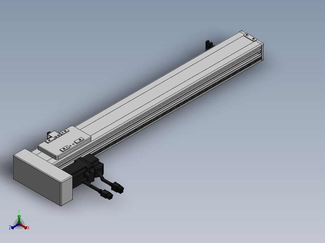 精密模组MY60-T10-450L-BL-P10B-C4-C正等轴测图