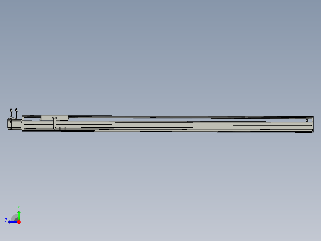 东锦丝杆传动-直线滑台模组DH210-C-L10-S1850-BC-P750W-C3右视图