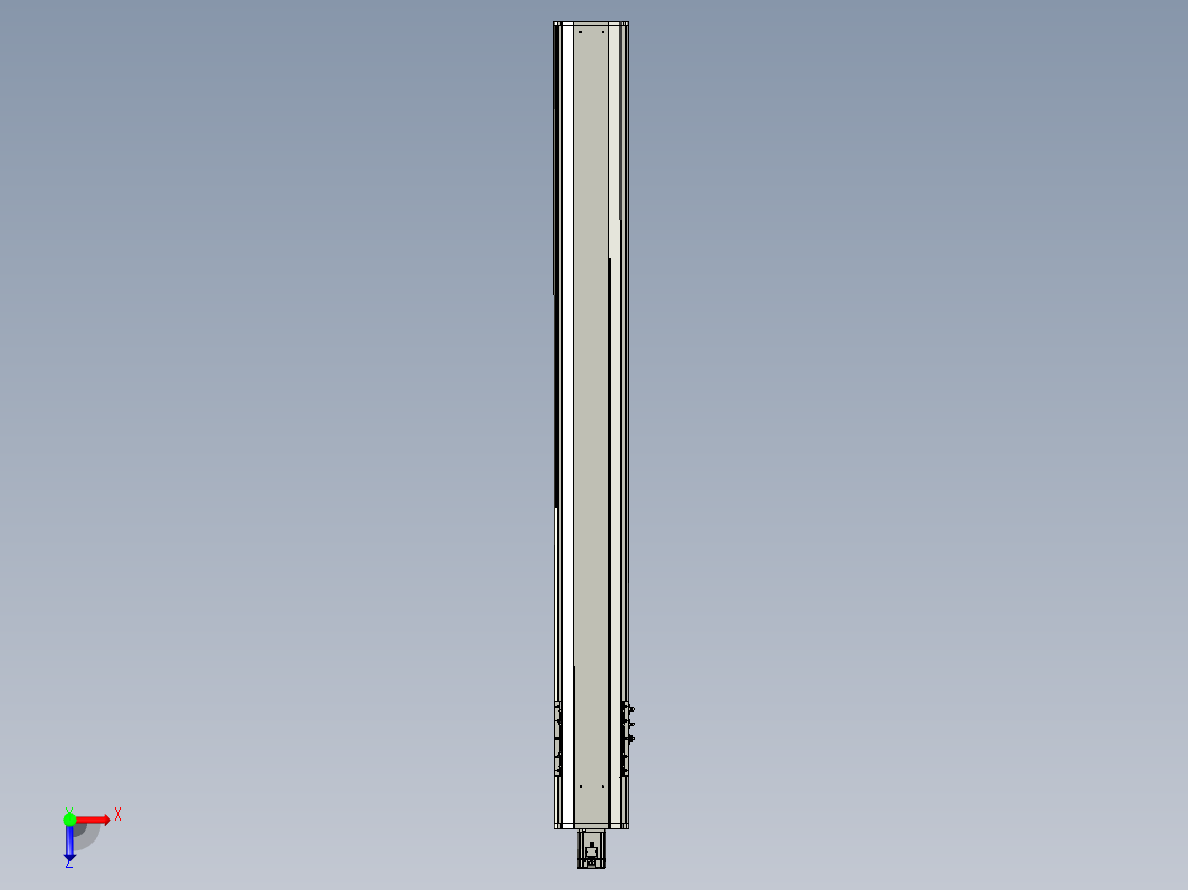 东锦丝杆传动-直线滑台模组DH210-C-L10-S1850-BC-P750W-C3俯视图