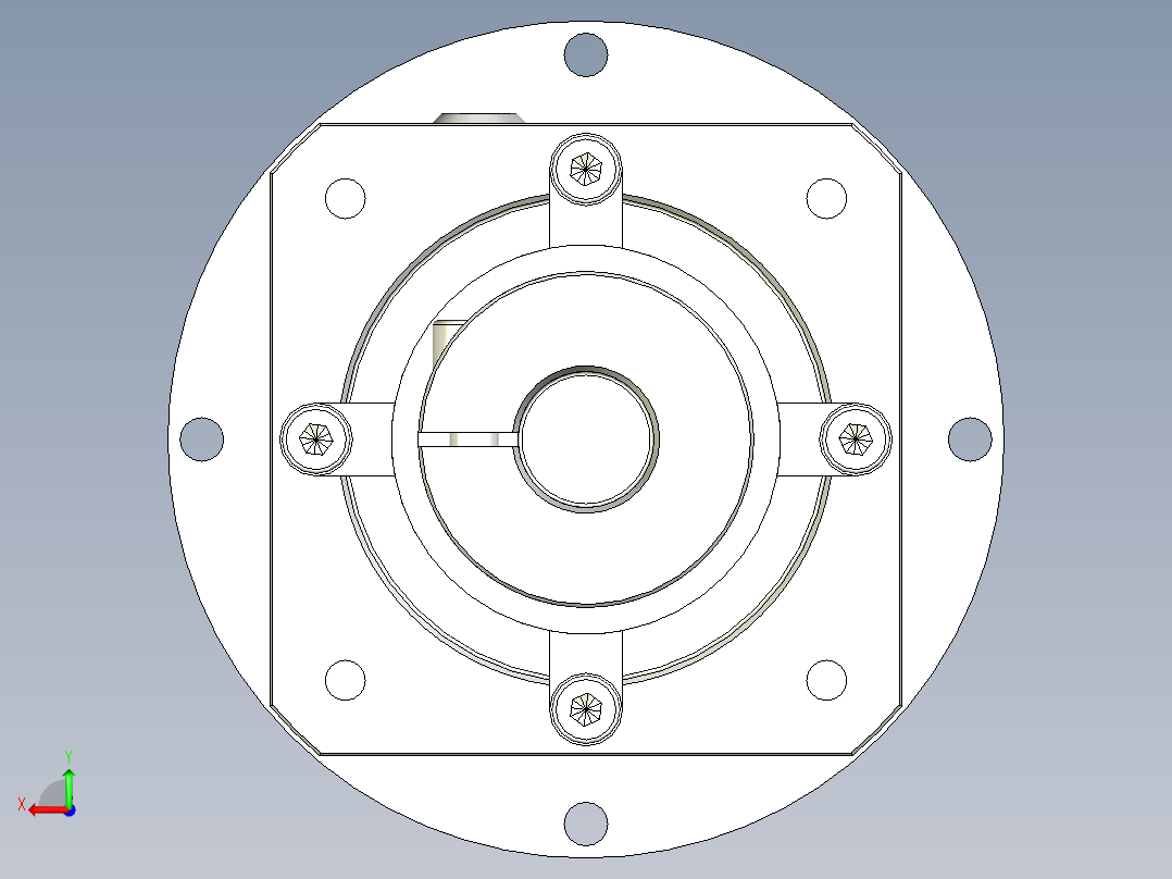 多摩川行星减速机TD-064-L2-14BK14后视图