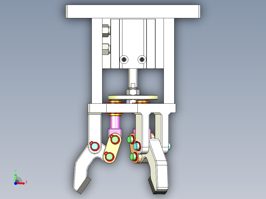 机械爪 3D图纸 (36)前视图