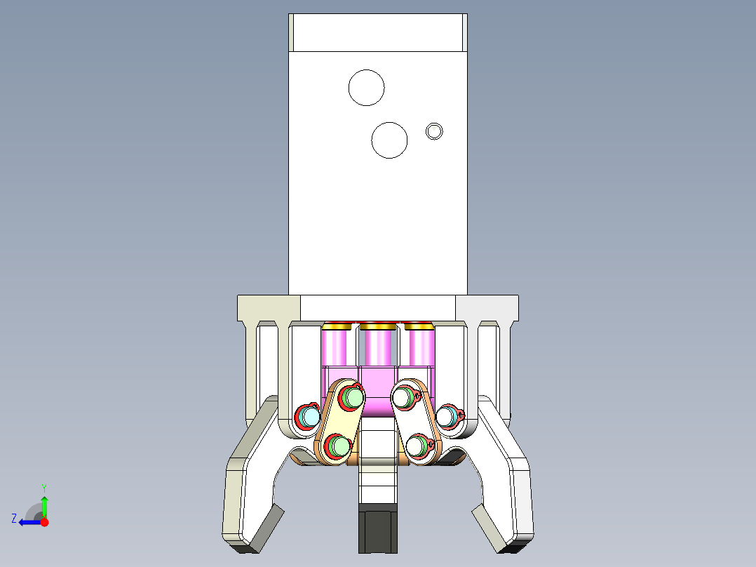 机械爪 3D图纸 (36)右视图