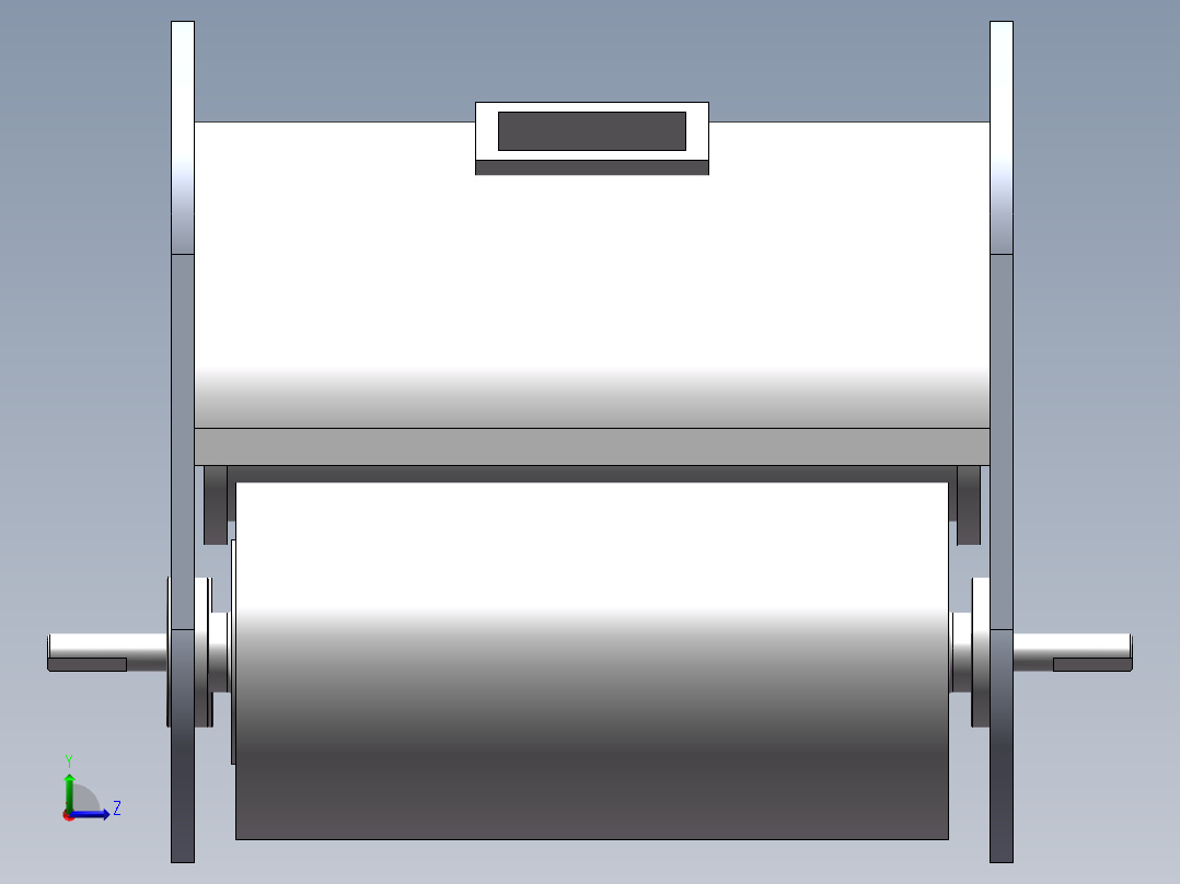 水面垃圾油污回收船左视图