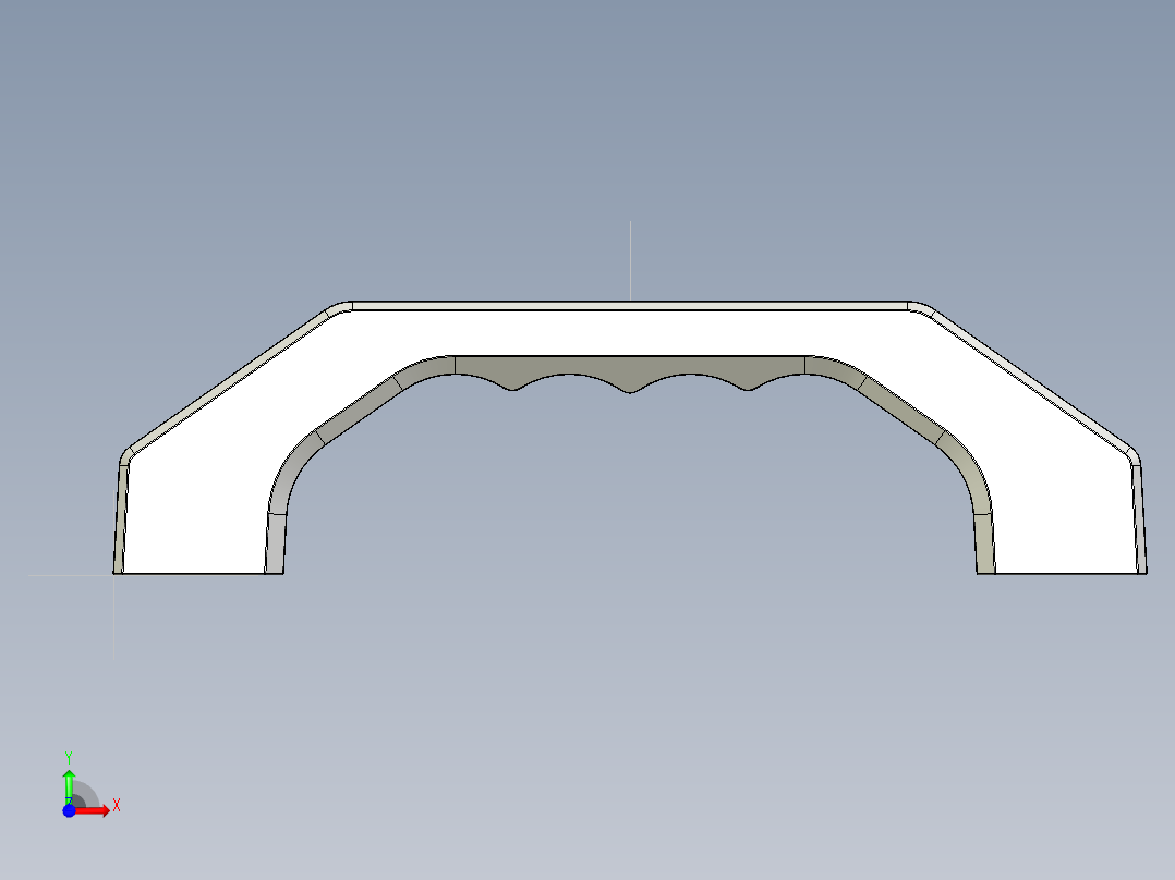 取手(鋁合金)AG-3D多系列多零件图纸模型前视图