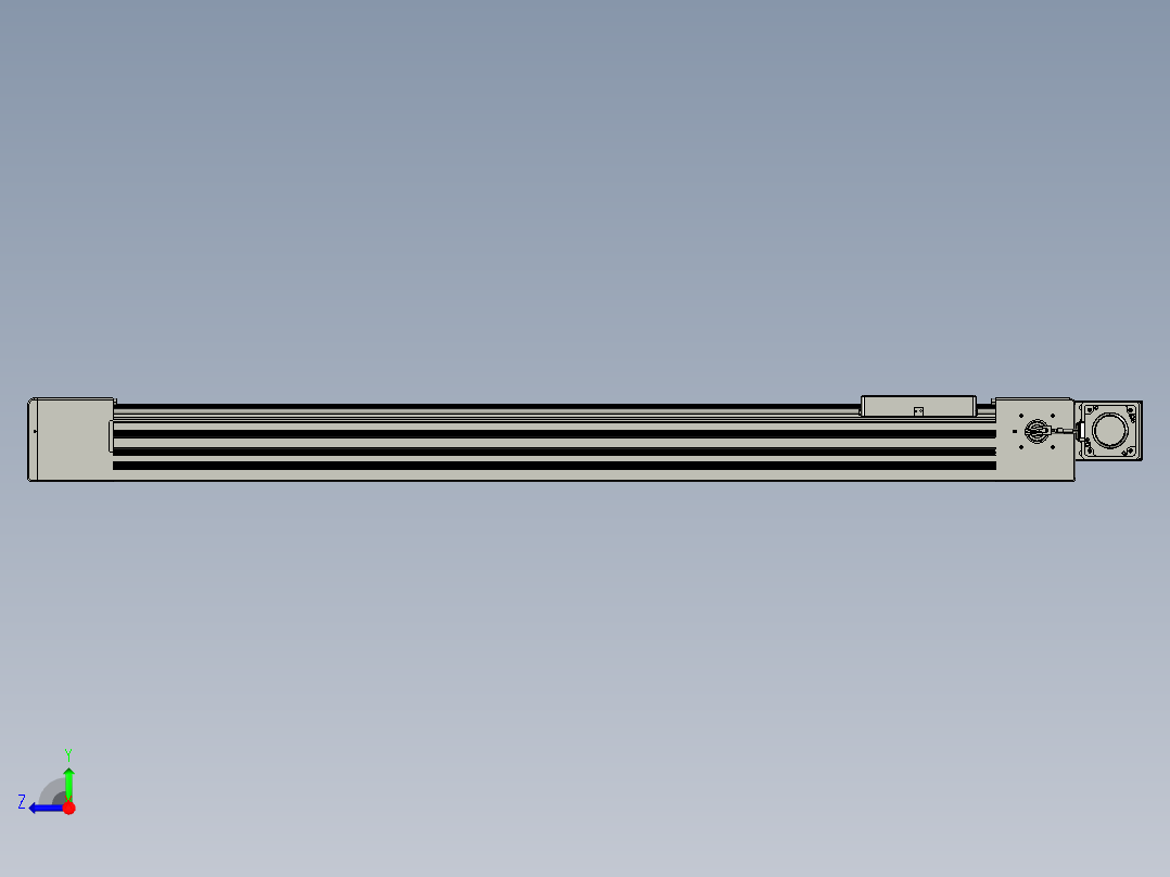威洛博直线电机模组EB10-L224-S1150-BL-ZP75-MS3-5K右视图