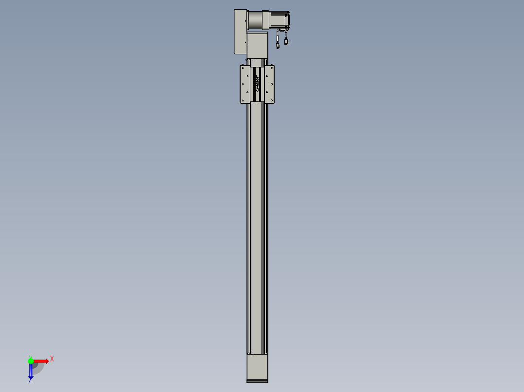 威洛博直线电机模组EB10-L224-S1150-BL-ZP75-MS3-5K俯视图